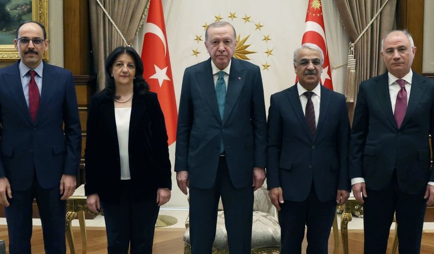 DEM Heyeti Cumhurbaşkanı Erdoğan'la görüştü: Partiden ilk açıklama geldi