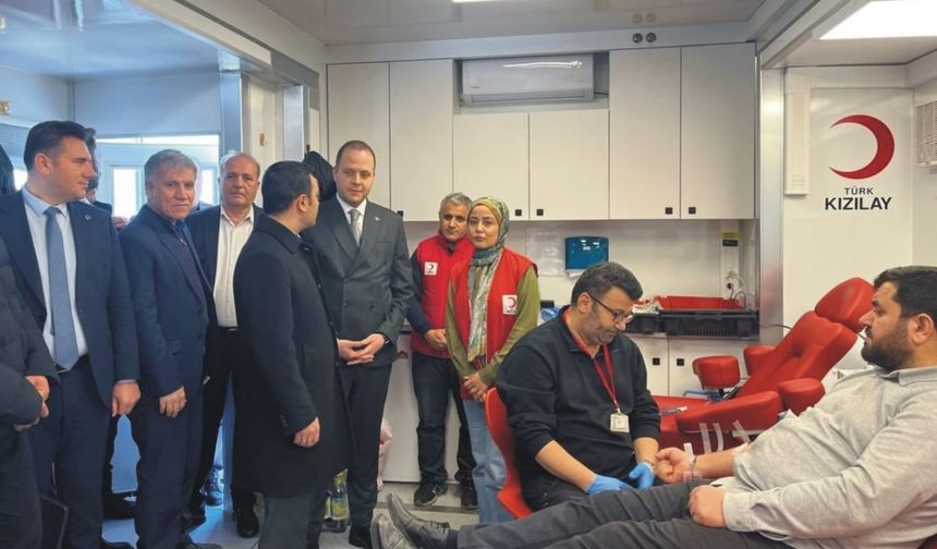Kahta'dan 81 ilde kan bağışı kampanyasına destek