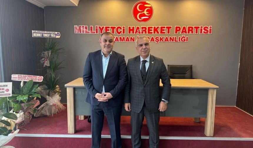 MHP Malatya İl Başkanı Gök, Adıyaman İl Başkanlığına hayırlı olsun ziyaretinde bulundu