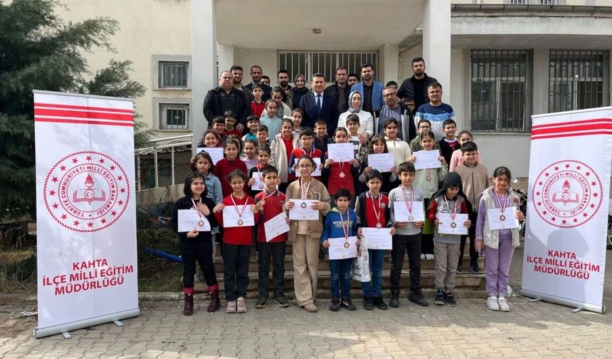 Türkiye akıl ve zeka oyunları Kahta ilçe elemeleri tamamlandı