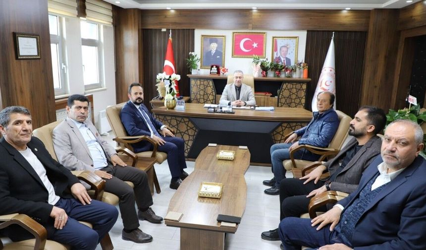 Adıyaman Sağlık-Sen'den İl Müdürü Polat'a 'hayırlı olsun' ziyareti