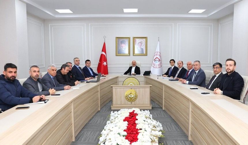 Adıyaman Valiliğinden Haftalık koordinasyon toplantısı gerçekleştirildi