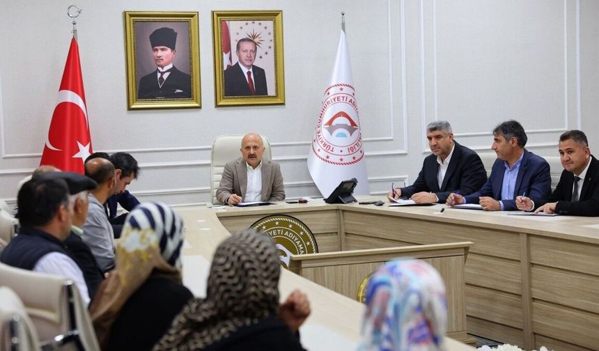 Adıyaman Valisi Osman Varol iş arayan vatandaşları kabul etti