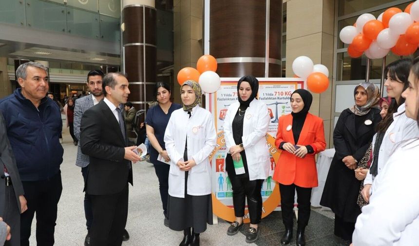 Adıyaman'da Dünya Obezite Günü Etkinliği: Bir yılda 710 kilo kaybı sağlandı