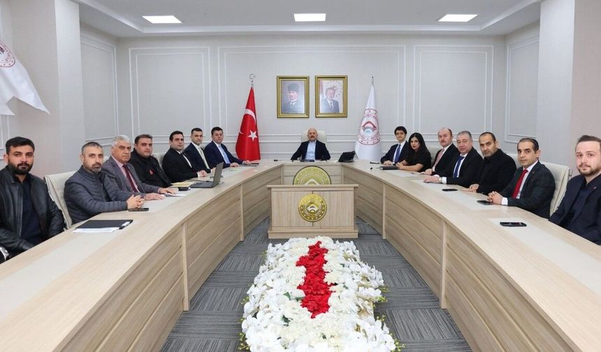 Adıyaman'da haftalık koordinasyon toplantısı yapıldı