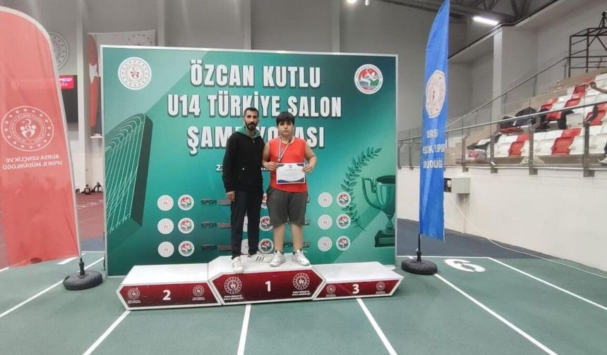 Bursa'daki Türkiye Şampiyonası'nda Adıyamanlı sporcu Türkiye üçüncüsü oldu