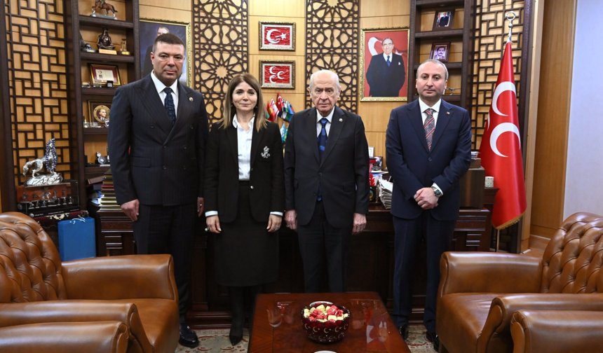 MHP Gnel Başkanı Bahçeli Bayramlaşma Heyetini Kabul Etti