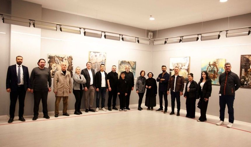 Ressam Bünyamin Ağbal Sanko Sanat Galerisi'nde Sergi Açtı