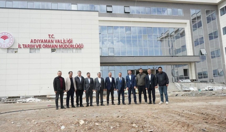 Adıyaman İl Tarım ve Orman Müdürlüğü Yeni Hizmet Binası'nın inşaat süreci devam ediyor