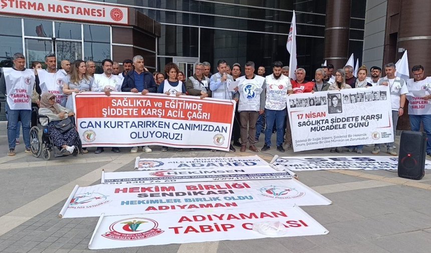 Adıyaman Tabip Odası'ndan 'sağlıkta ve eğitimde şiddete' tepki - Videolu Haber