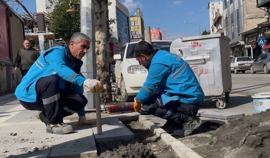 Adıyaman'da hasar gören aydınlatma hatları yenileniyor - Videolu Haber