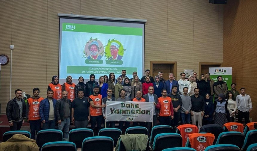 Adıyaman'da TEMA Vakfı tarafından 'doğa ve gönüllülük' buluşması