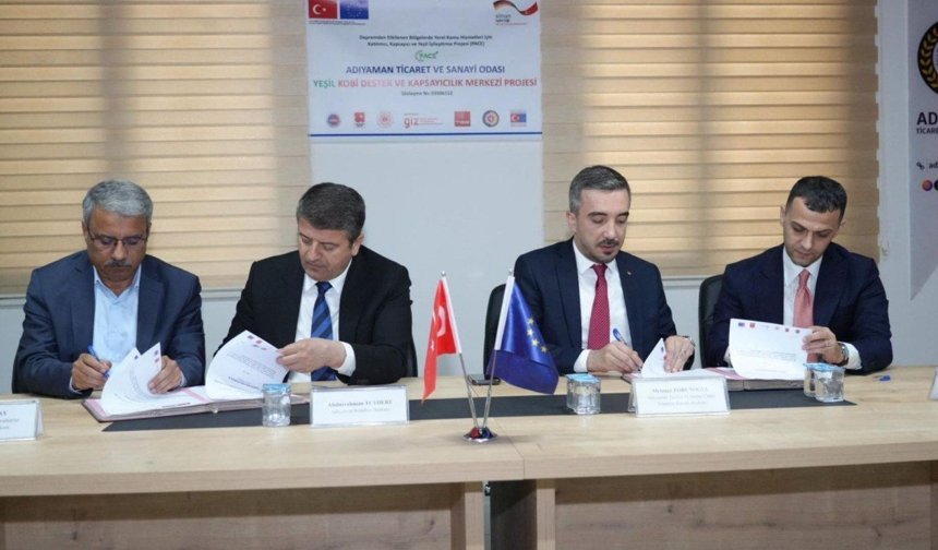 Adıyaman'da yeşil dönüşüm ve kapsayıcı kalkınma için yeni merkez kuruluyor