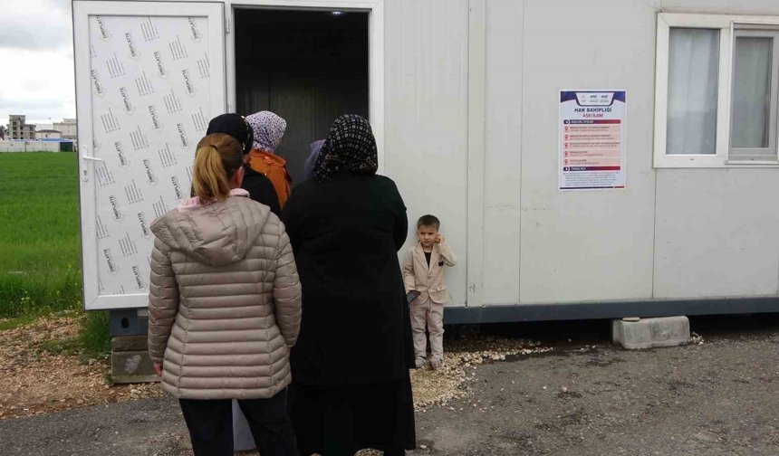 Adıyaman'da depremzedeler için hak sahipliği başvuruları başladı