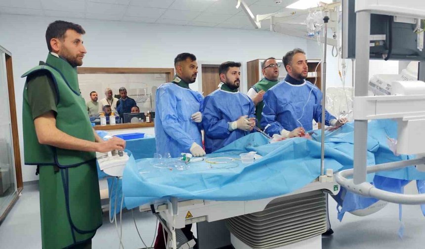 Kahta'da açılan anjiyo ünitesinde ilk hasta başarıyla tedavi edildi