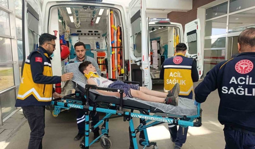 Motosikletin çarptığı bisikletli çocuk yaralandı