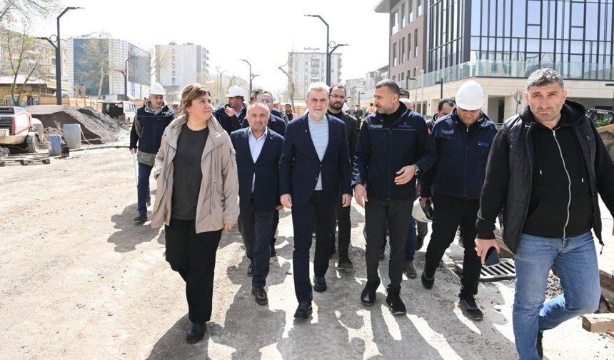 Başkan Görgel'den kentsel tasarım alanlarında yerinde inceleme