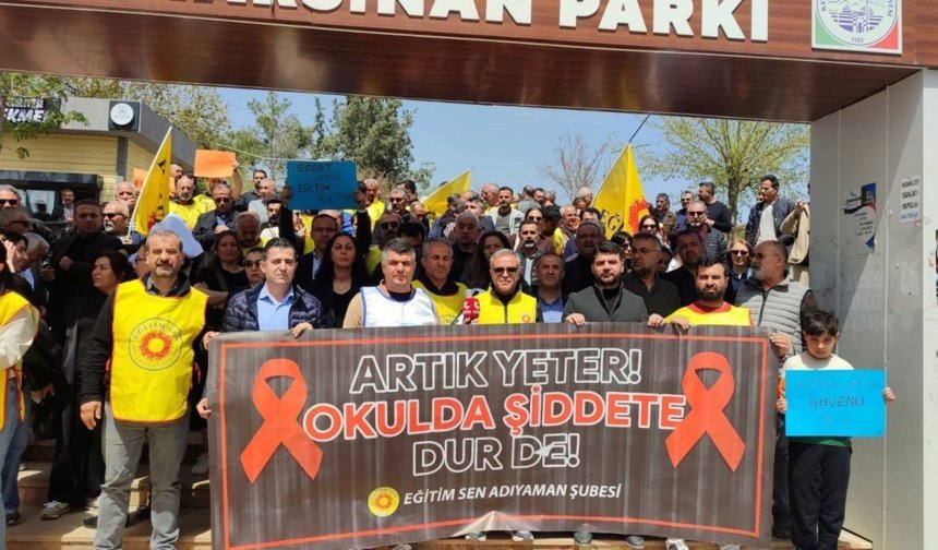 Eğitim-Sen Adıyaman Şubesi'nden Siverek'teki saldırıya tepki: 'Şiddet toplumsal eşitsizliklerden beslenmektedir' - Videolu Haber