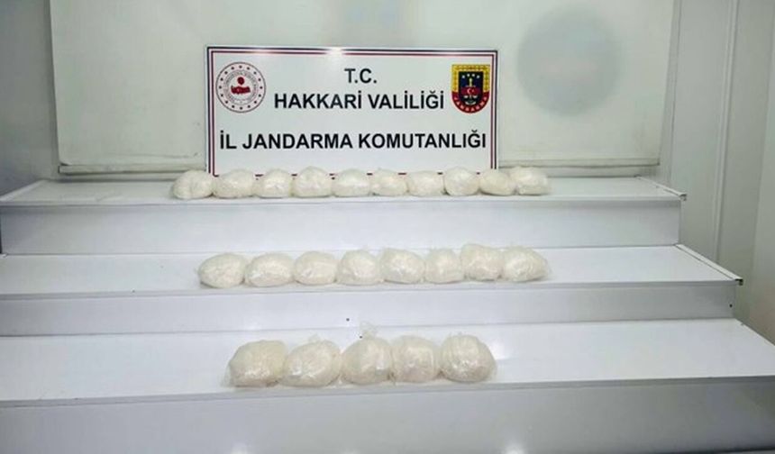 Hakkâri’de Jandarma'dan Dev Uyuşturucu Operasyonu