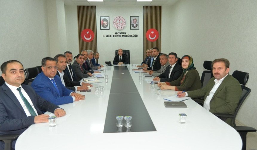 İl Milli Eğitim Müdürlüğü'nde Haftalık Koordinasyon Toplantısı yapıldı