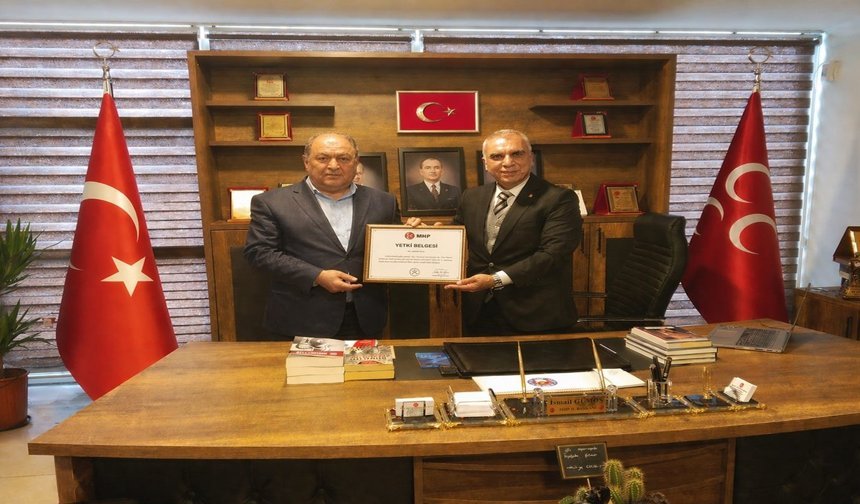 MHP Adıyaman Merkez İlçe Başkanı Dişkaya’ya Gümüş’ten Tebrik Mesajı