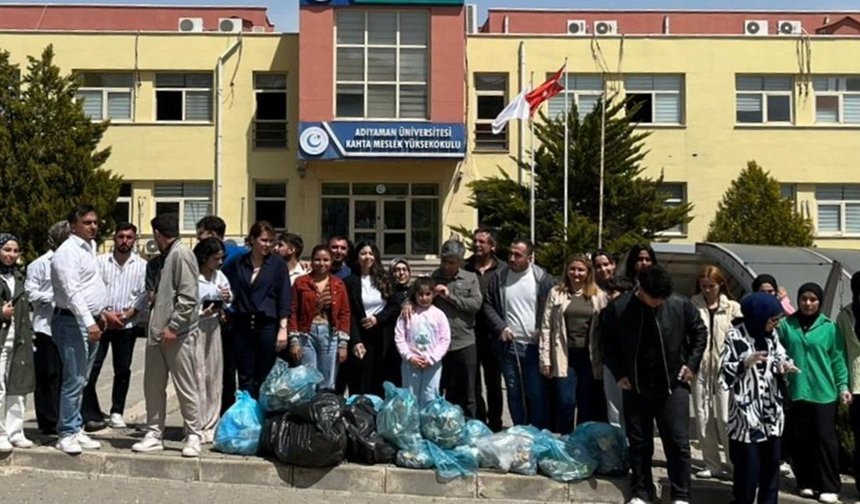 Kahta'da "Kampüsümü Seviyorum, Kampüsümü Temizliyorum" Etkinliği