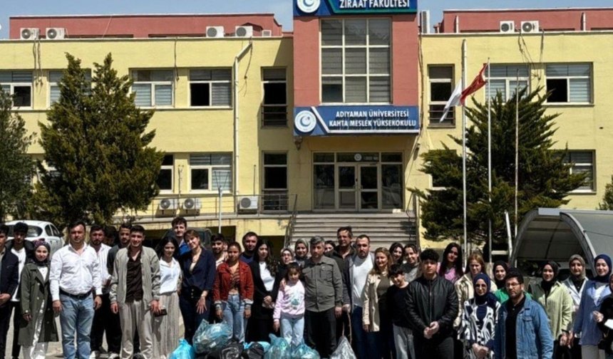 Kahta'da öğrenciler çevre bilincine dikkat çekti