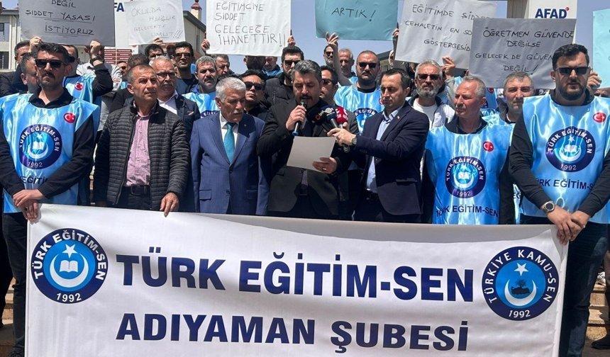 Türk Eğitim Sen Adıyaman şubesinden Siverek Saldırısına Tepki: 'Hain Saldırıyı Kınıyoruz' - Videolu Haber