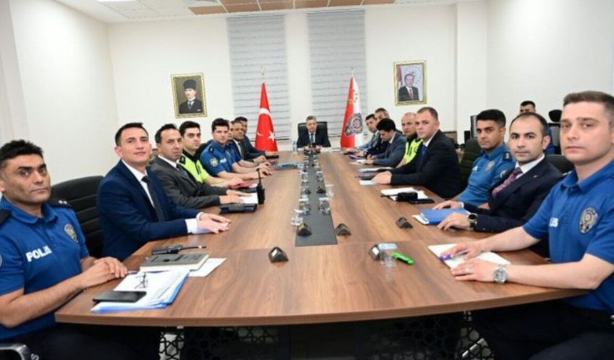 Adıyaman İl Emniyet Müdürlüğü'nde 'Haftalık Değerlendirme Toplantısı'