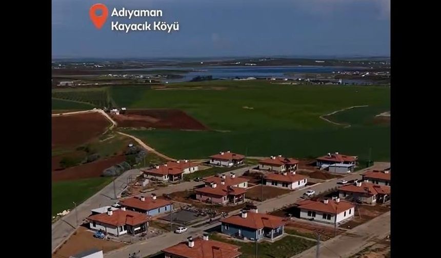 Adıyaman İl Özel İdaresi Kayacık Köyü'nde çevre düzenleme çalışmalarını tamamladı