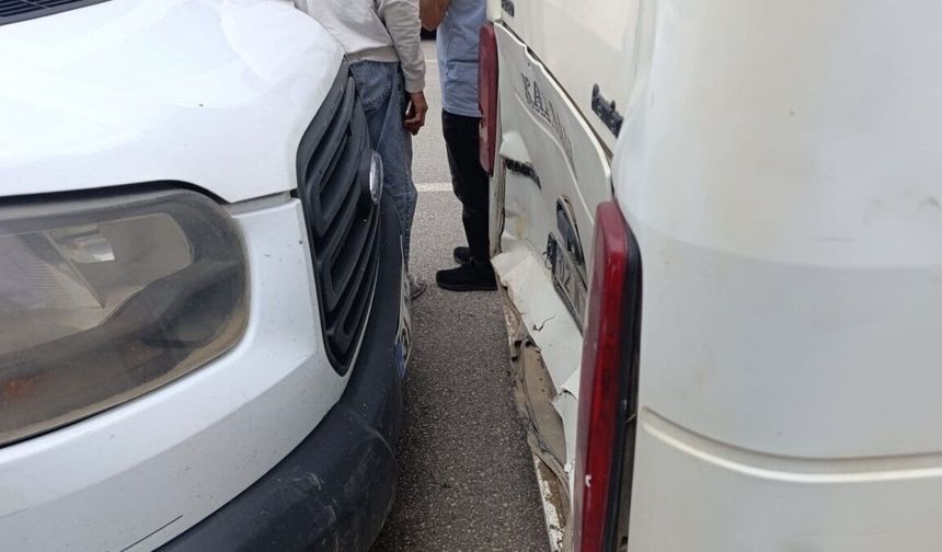 Adıyaman'da maddi hasarlı trafik kazası