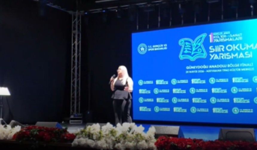 Adıyaman'da gençler şiirleriyle bölge finalinde sahne aldı - Videolu Haber