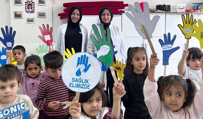 Kahta’da Minik Öğrencilere El Hijyeni Eğitimi Verildi