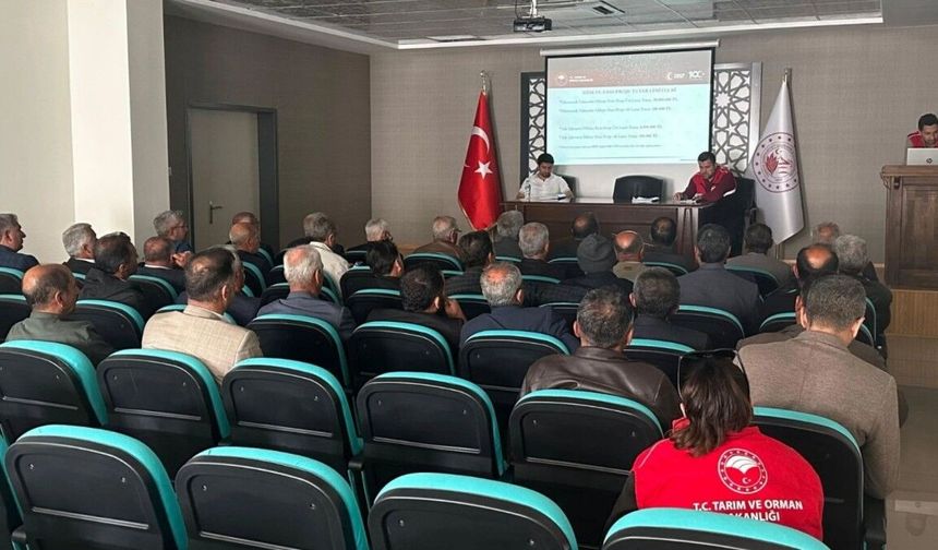 Çelikhan İlçe Tarım Müdürlüğü Kırsal Kalkınma toplantısı düzenledi