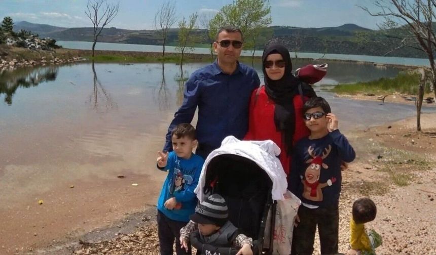Gölbaşı'ndaki kazada yaşamını yitiren anne ve 3 çocuğu son yolculuğuna uğurlandı