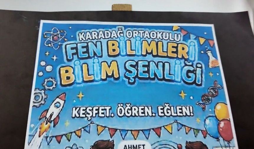 Karadağ Ortaokulu'nda Fen Bilimleri Bilim Şenliği düzenlendi - Videolu Haber