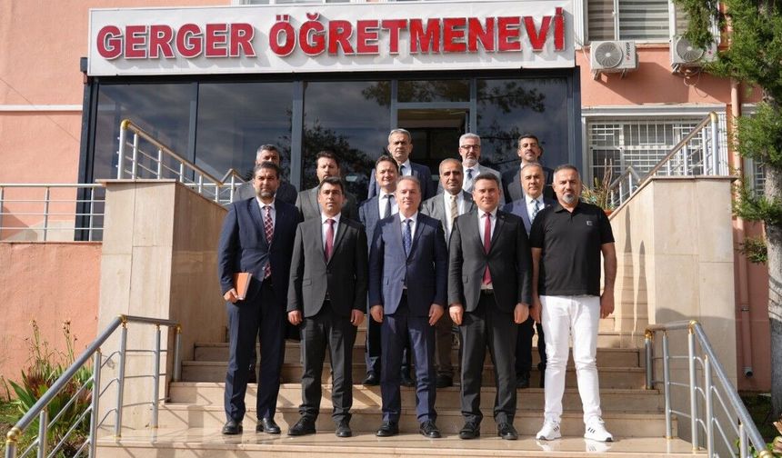 Mayıs ayı İlçe Millî Eğitim Müdürleri Toplantısı Gerger'de gerçekleştirildi