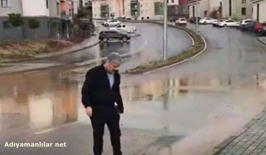 Belediye Başkanı Alkan şiddetli yağış sonrası Besni'de incelemelerde bulundu