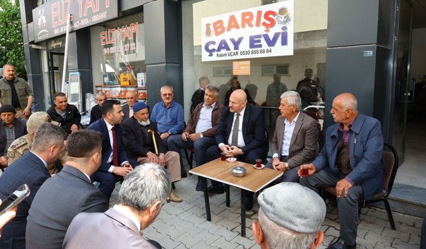 Vali Abdullah Küçük'ten Gölbaşı'nda esnaf, güvenlik ve yatırım alanlarına ziyaret