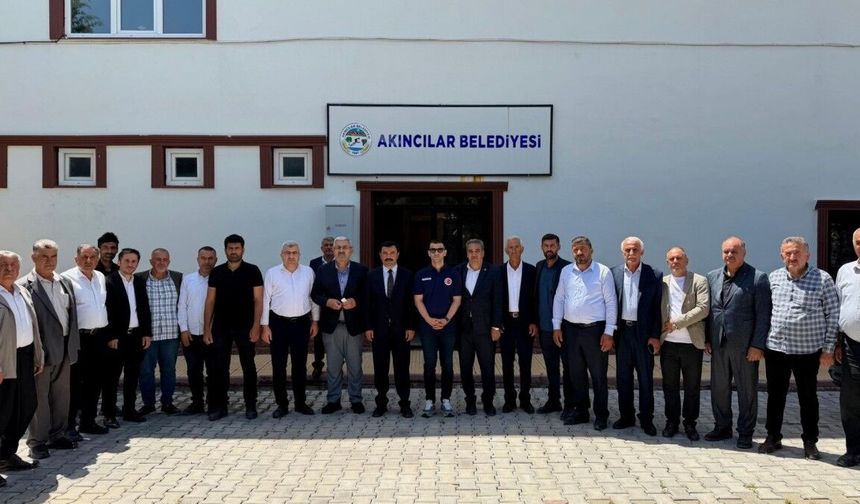 Vali Yardımcısı Göktaş ve beraberindeki heyetten Kahta Akıncılar Belediyesi'ne ziyaret