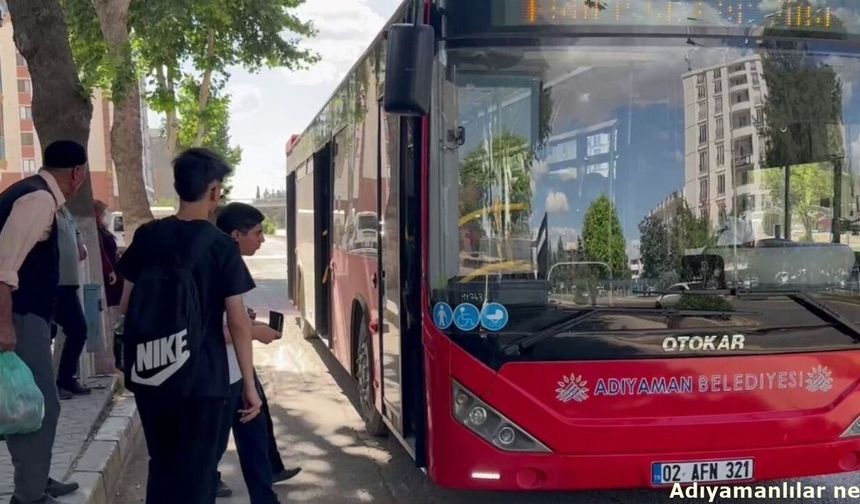Adıyaman Belediyesi’nden YKS Adaylarına Ücretsiz Ulaşım Desteği
