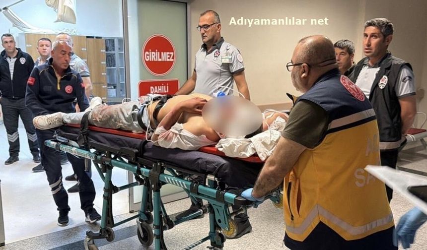 Adıyaman'da motosiklet, elektrik direğine çarptı: 2 yaralı