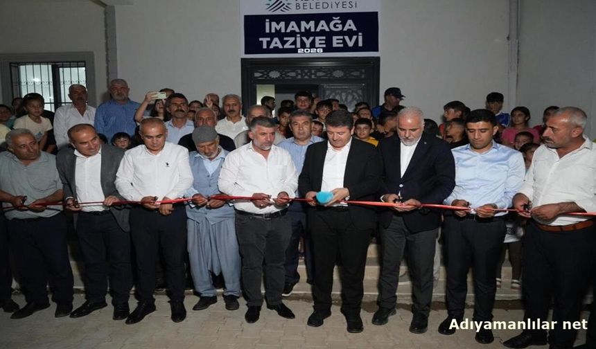 Adıyaman İmamağa Mahallesi’nde Taziye Evi Hizmete Açıldı