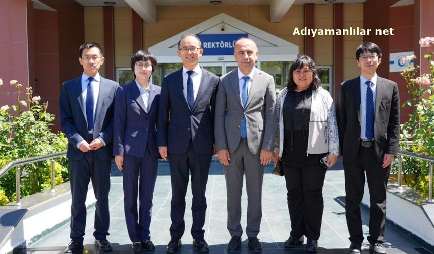 Çin heyetinden Adıyaman Üniversitesi'ne iş birliği ziyareti