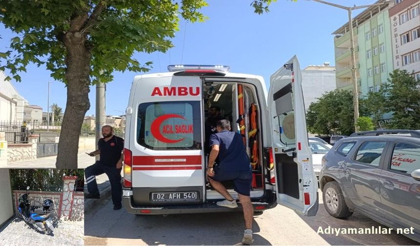 Adıyaman'da Devrilen Motosikletin Sürücüsü Yaralandı