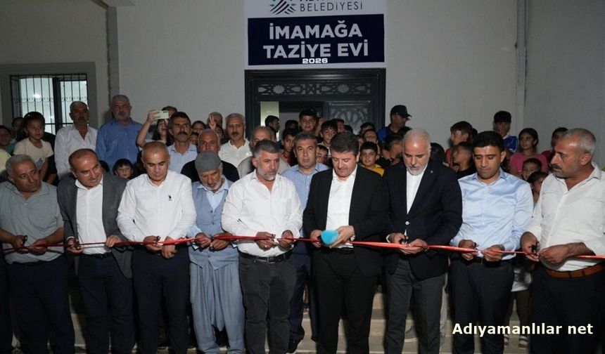 Adıyaman'da İmamağa Taziye Evi Vatandaşların Hizmetinde