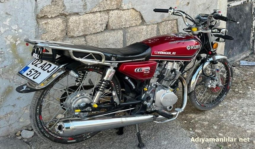 Adıyaman'da Park Halindeki Motosiklet Çalındı