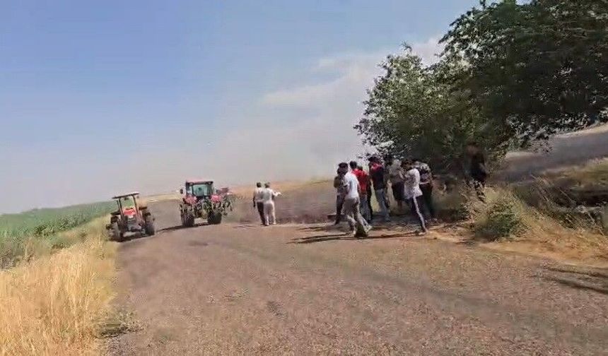 Anız yangını korkuttu