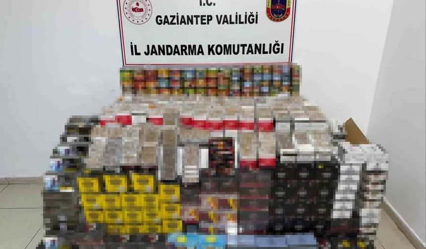 Gaziantep'te 1,8 milyon TL değerinde kaçak ürün ele geçirildi: 1 gözaltı