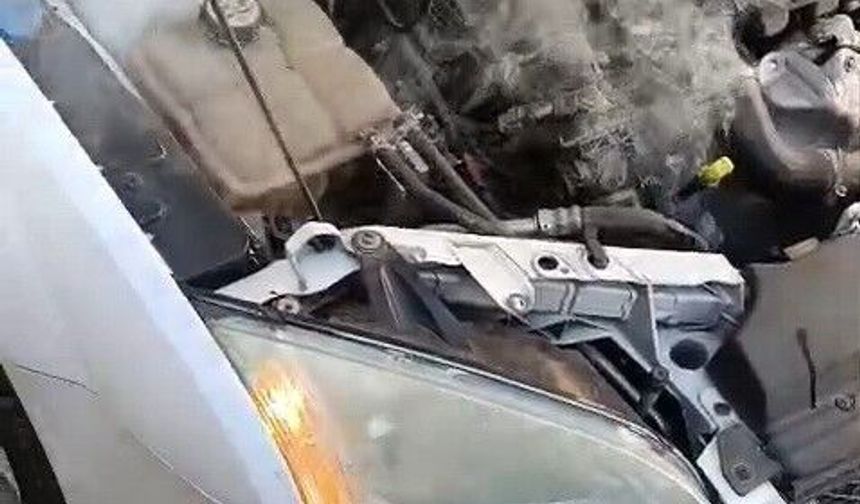 Kahta’da Seyir Halindeki Otomobil Alevlere Teslim Oldu